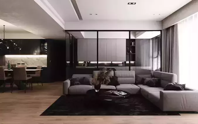 contemporary living room