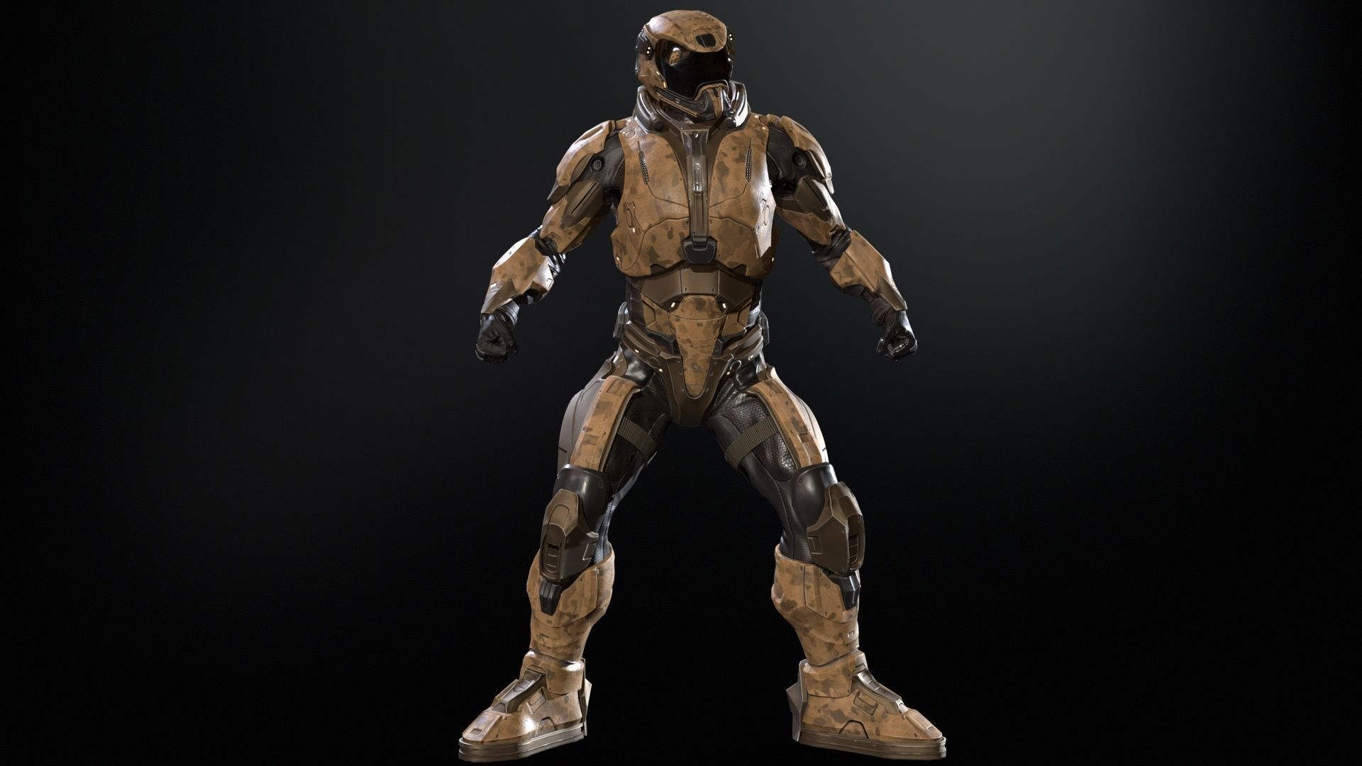 CyberSuit 03 Low-poly 3D model_22