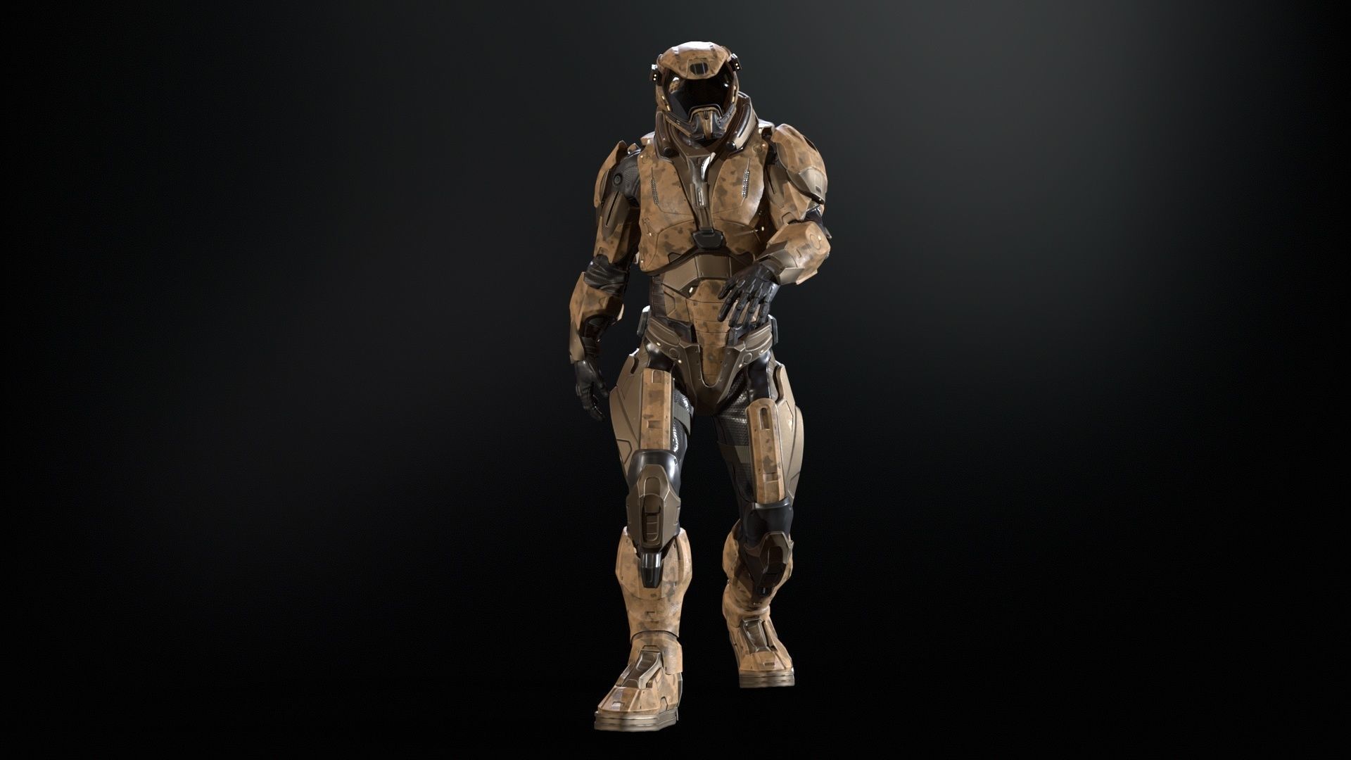 CyberSuit 03 Low-poly 3D model_24