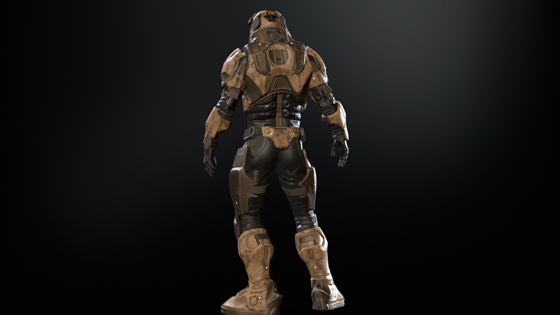 CyberSuit 03 Low-poly 3D model_21