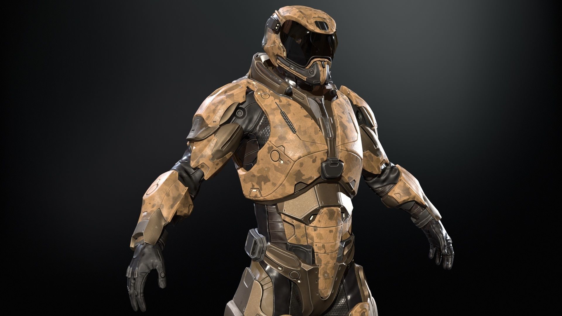 CyberSuit 03 Low-poly 3D model_11