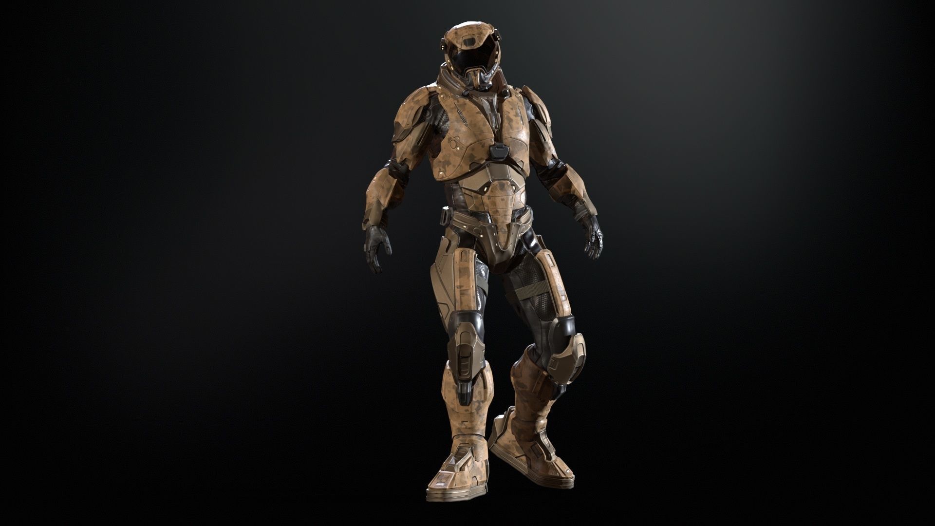 CyberSuit 03 Low-poly 3D model_23