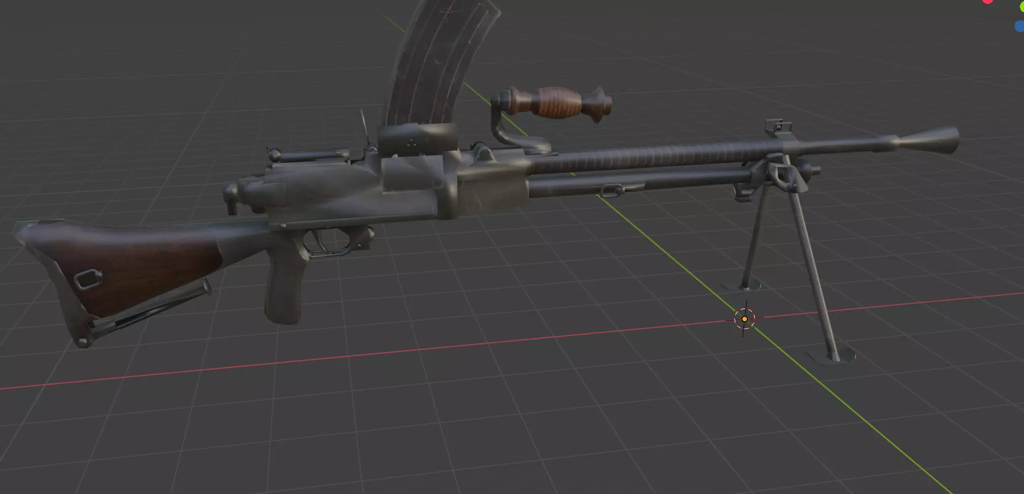 weapon type99 Low-poly 3D model_0