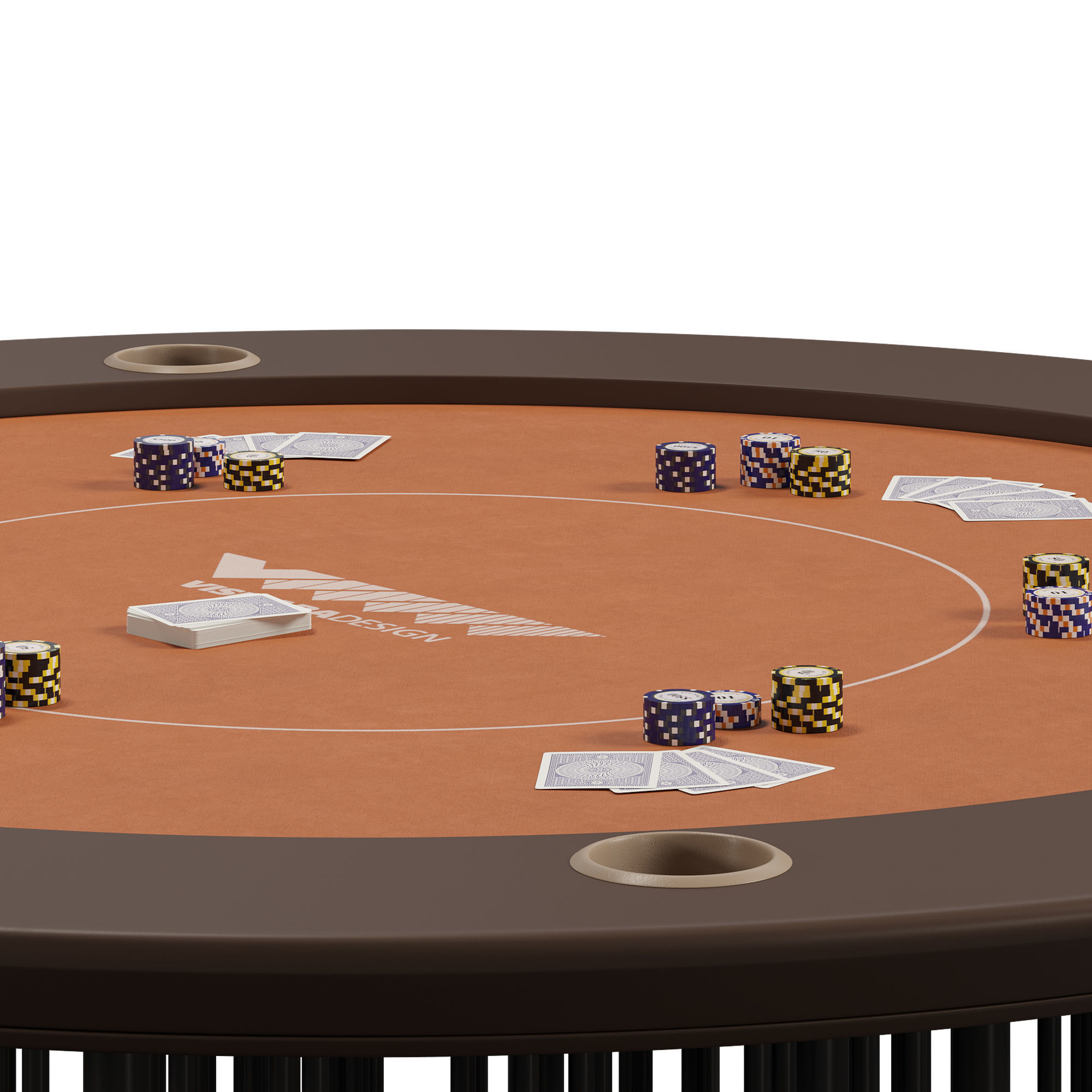 Shanghai Poker Table  3D model_2