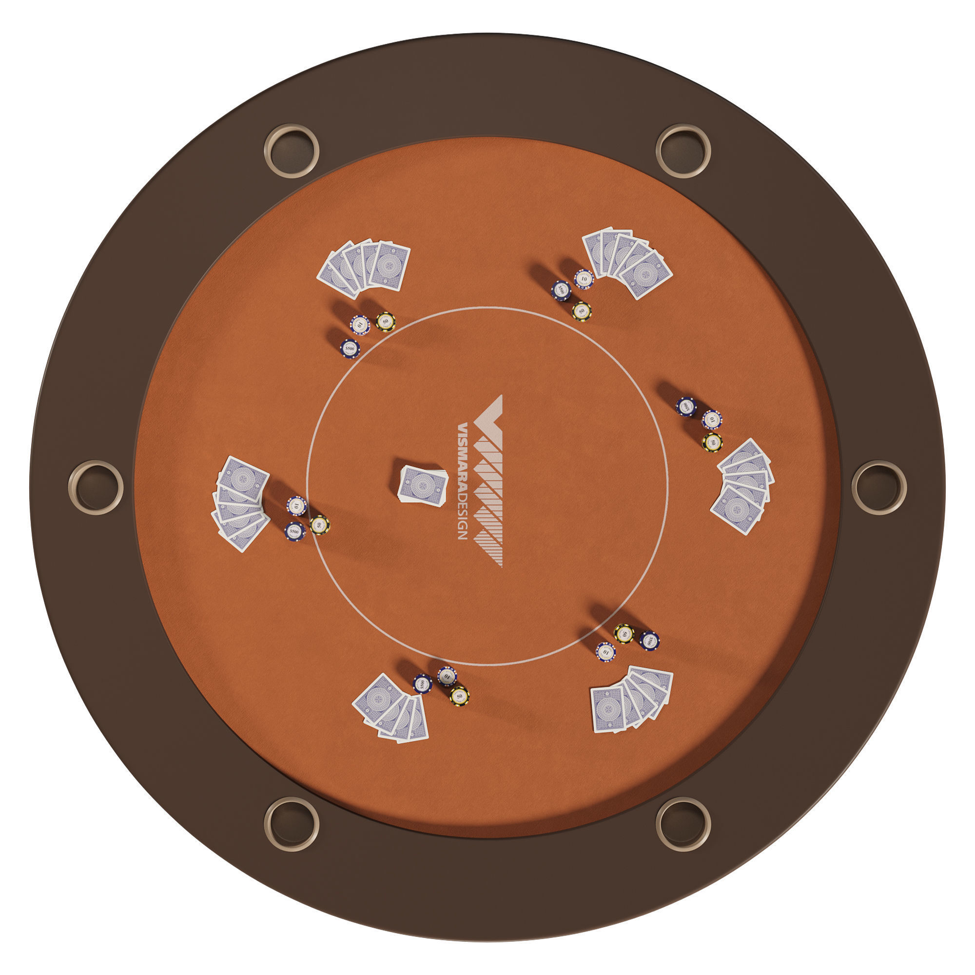 Shanghai Poker Table  3D model_4