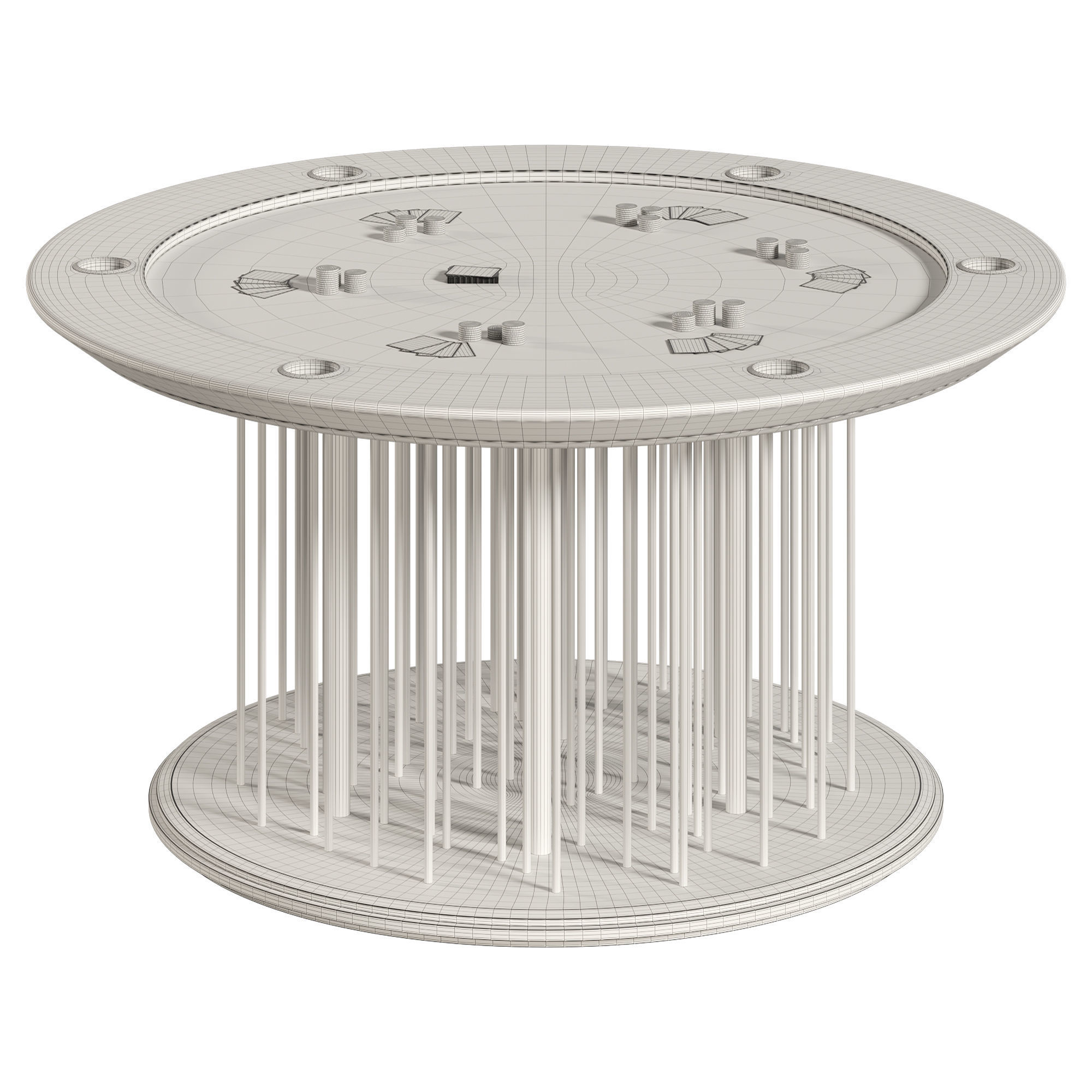 Shanghai Poker Table  3D model_1