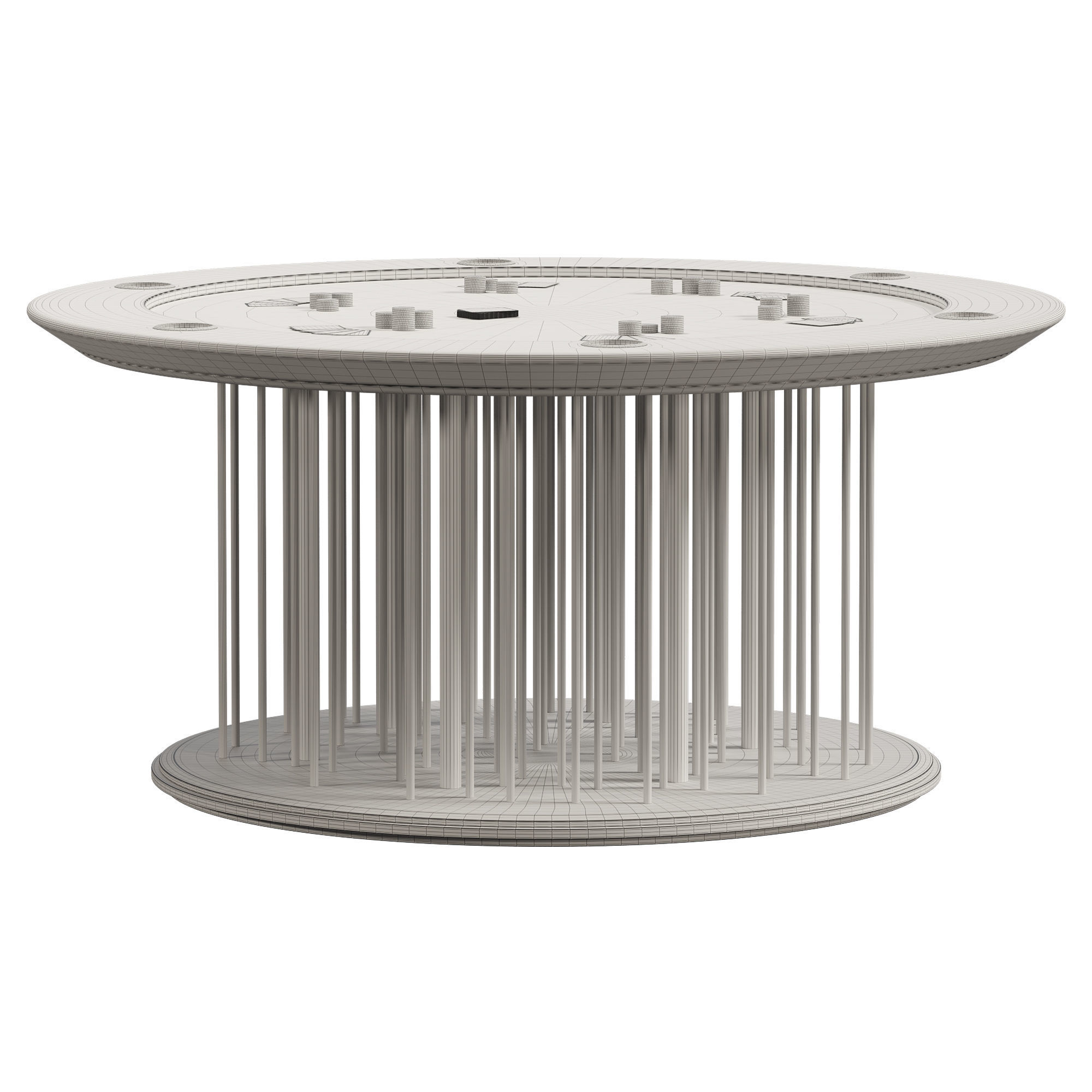 Shanghai Poker Table  3D model_7