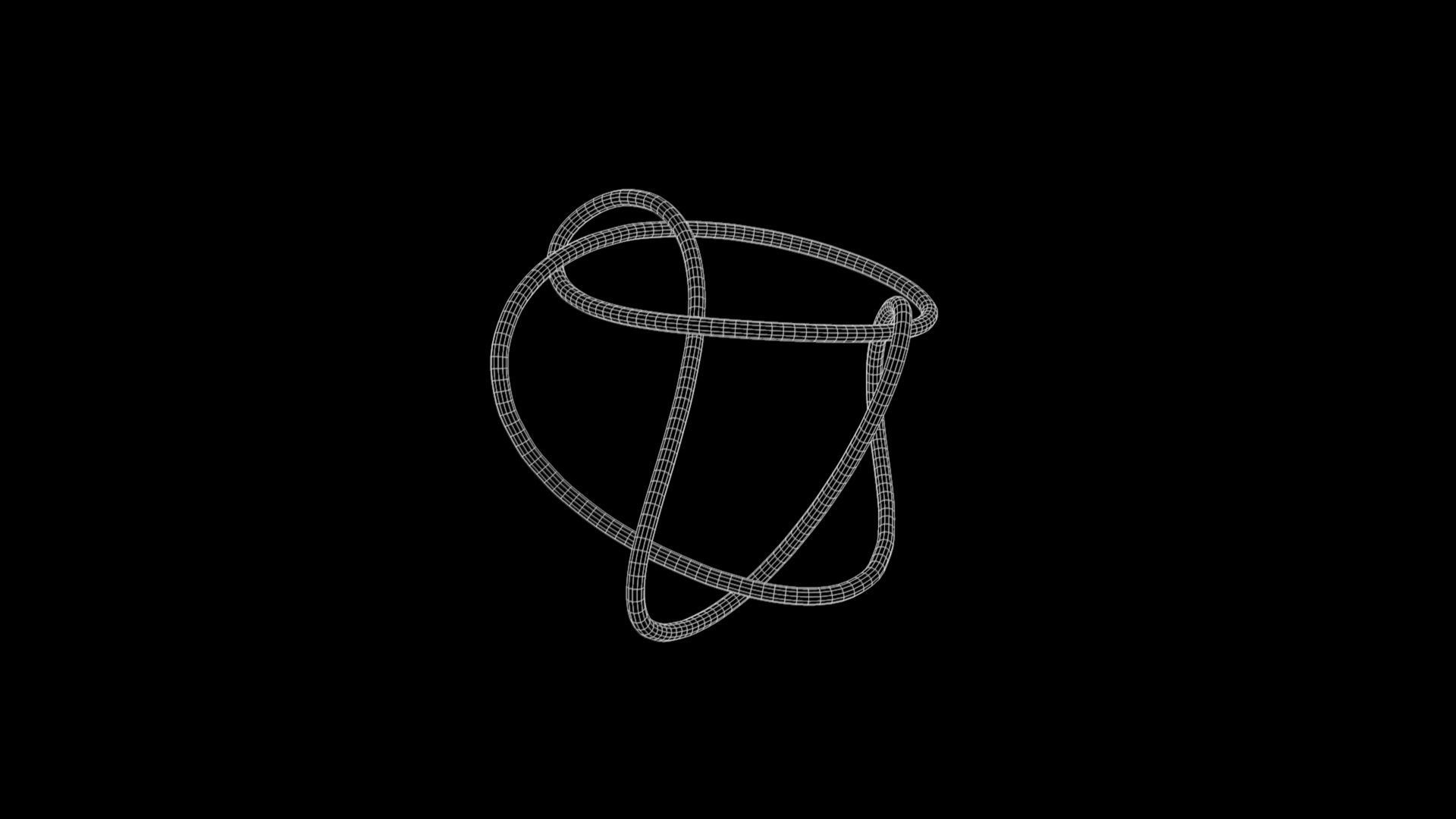 Knot 13 Low-poly 3D model_9