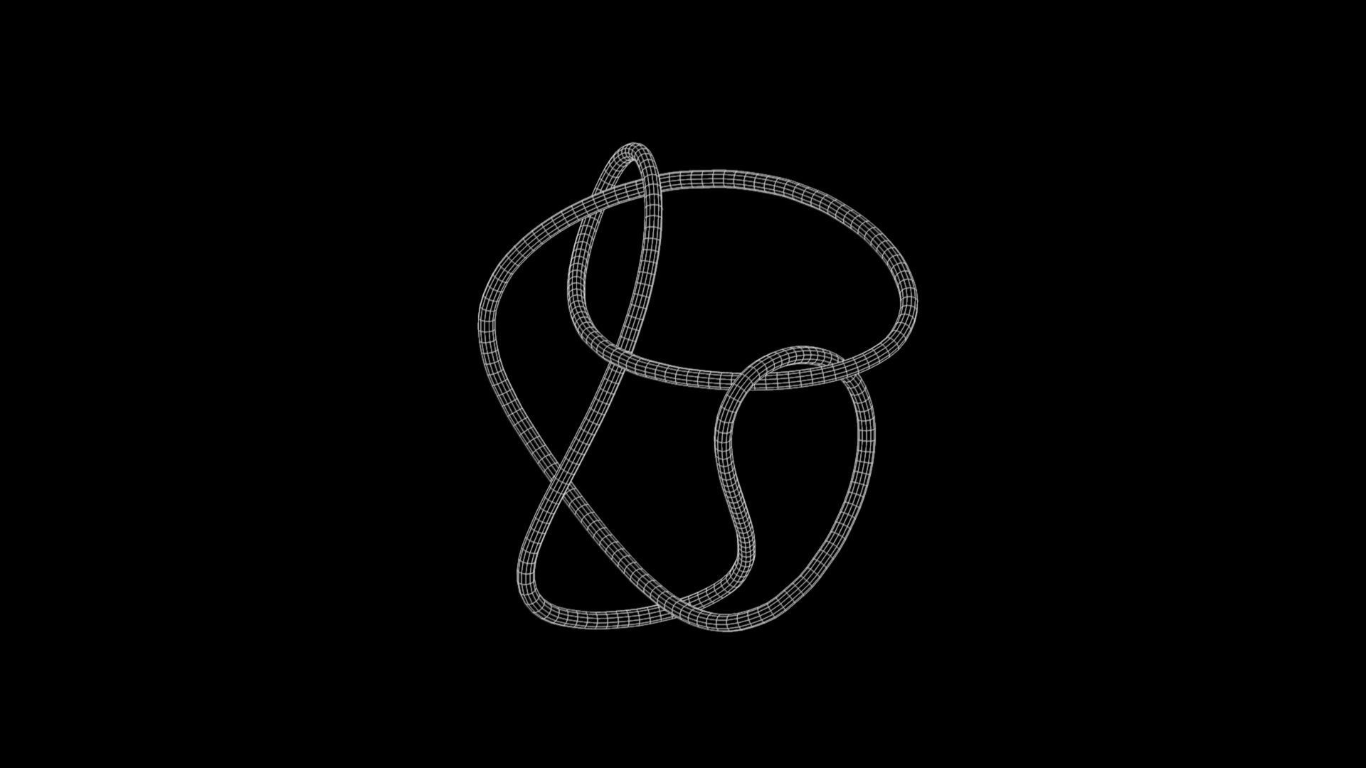 Knot 13 Low-poly 3D model_10