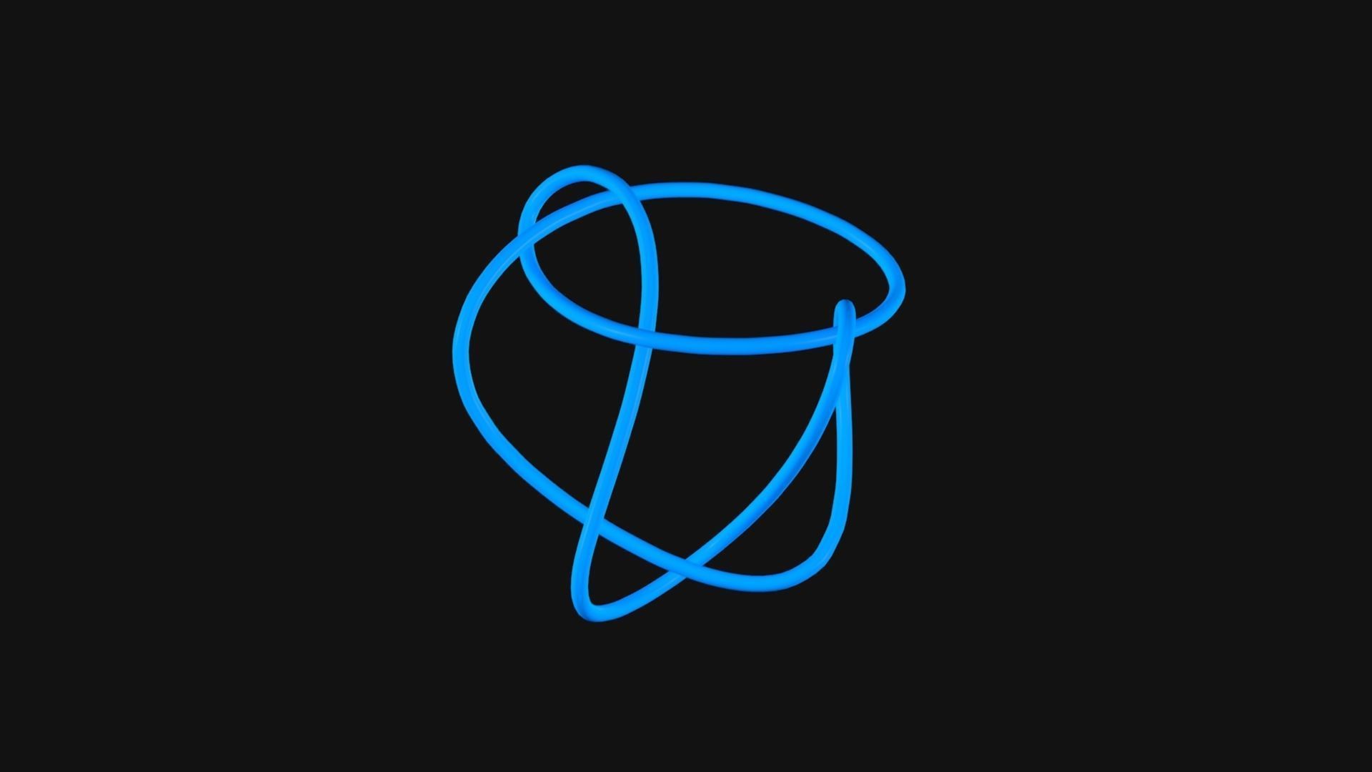 Knot 13 Low-poly 3D model_8