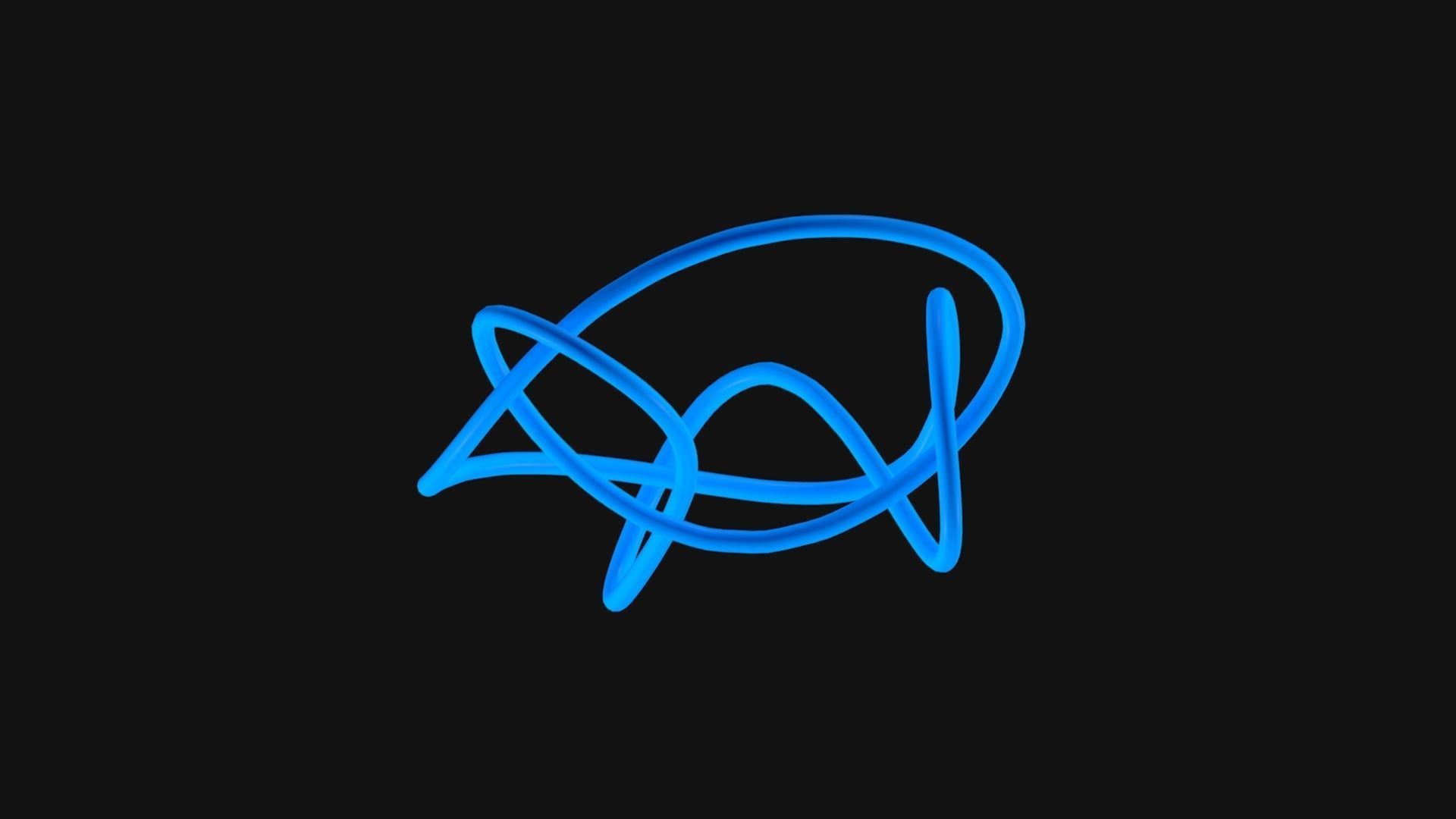 Knot 13 Low-poly 3D model_5