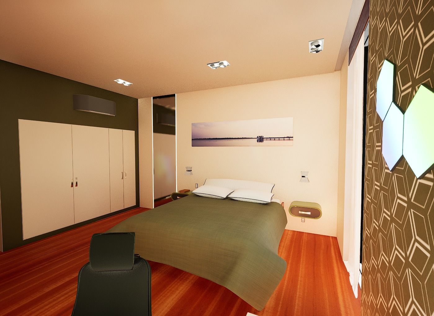 bed room  Free 3D model_1