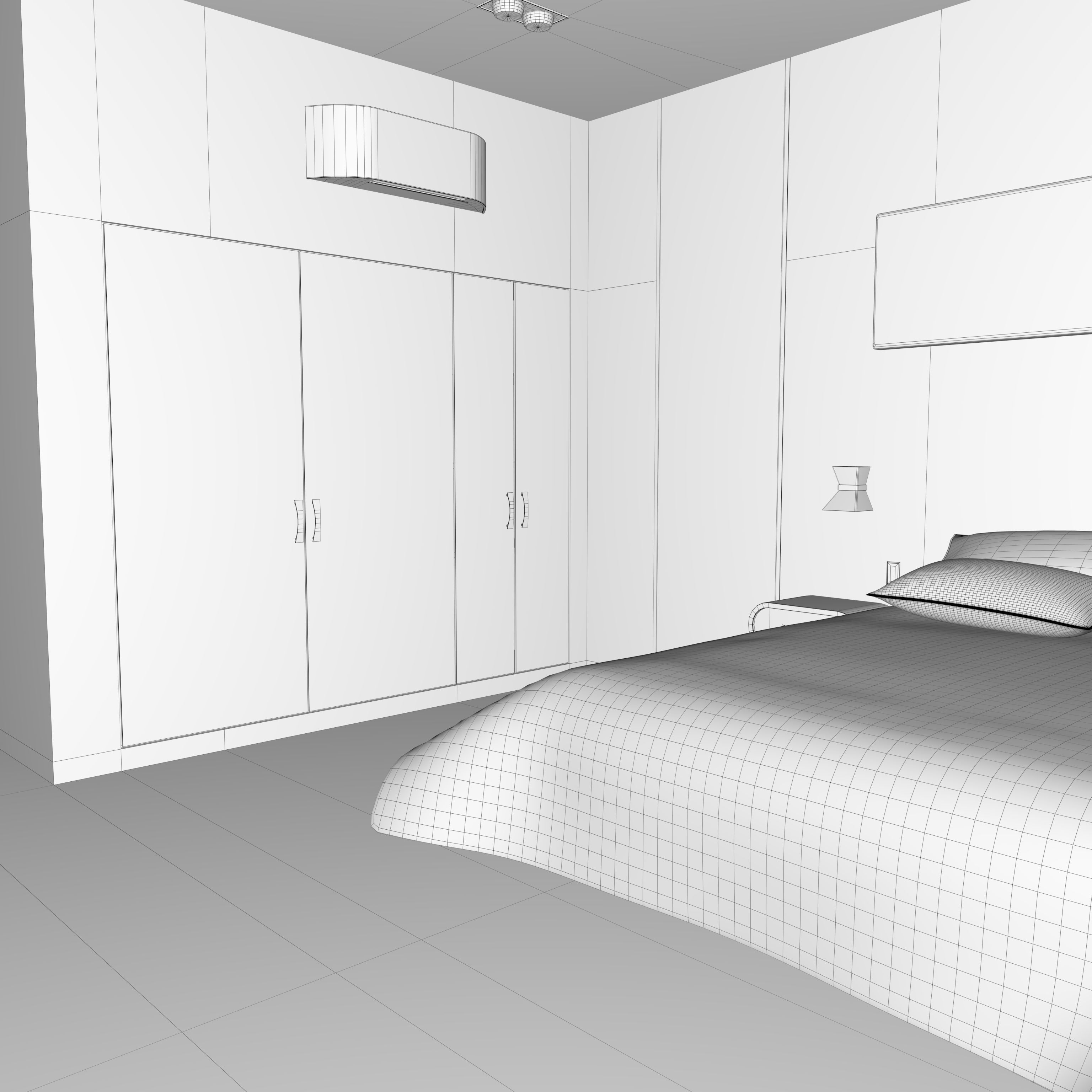 bed room  Free 3D model_8
