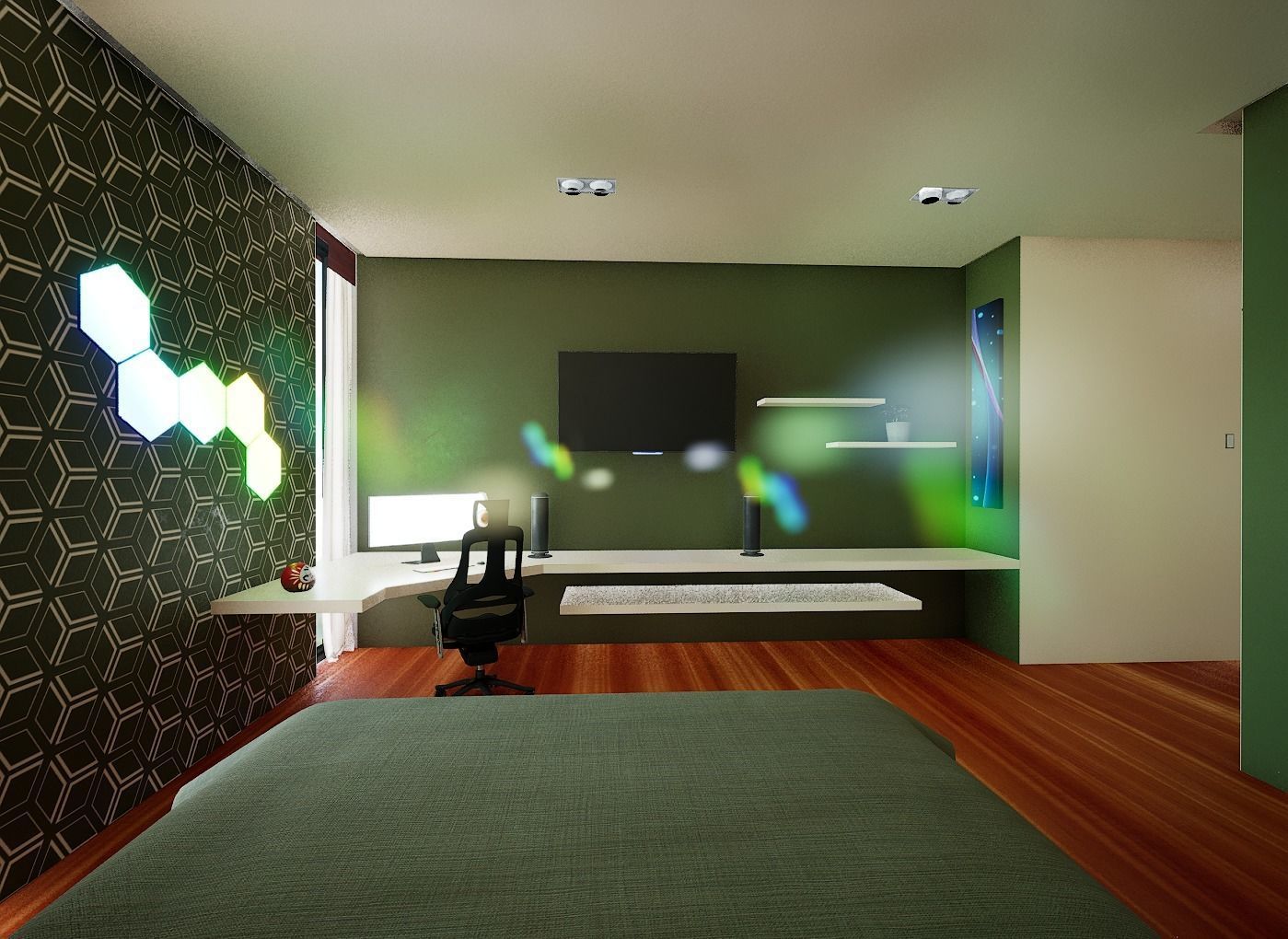 bed room  Free 3D model_4