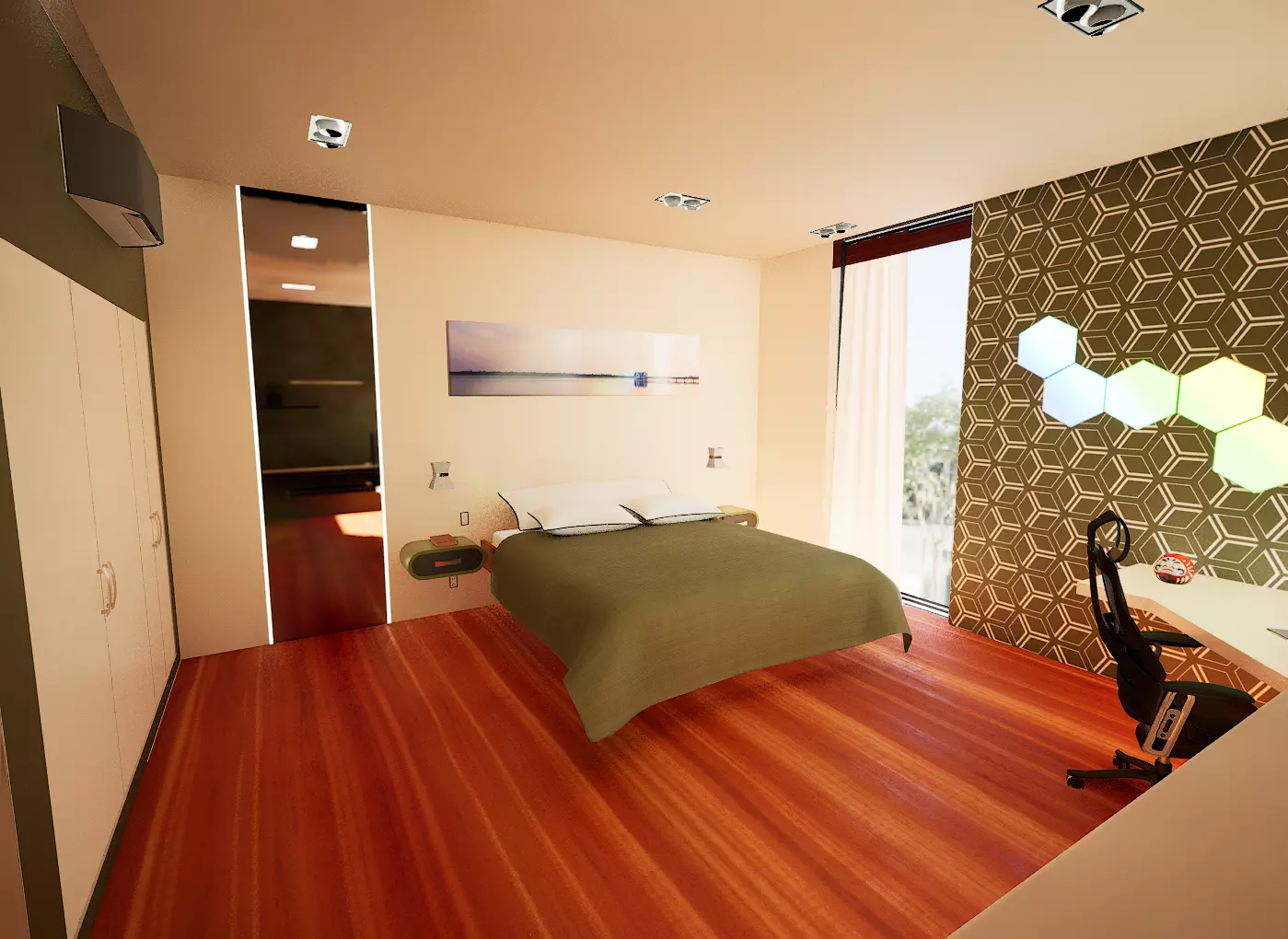 bed room  Free 3D model_0