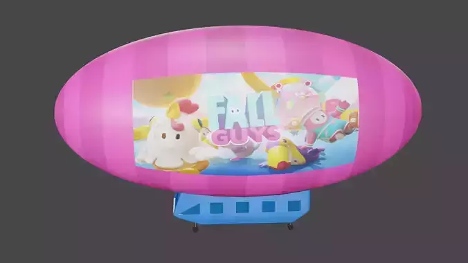 Fall Guys Blimp Free 3D model