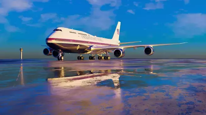 747-8 Airforce One - New Paint 3D model