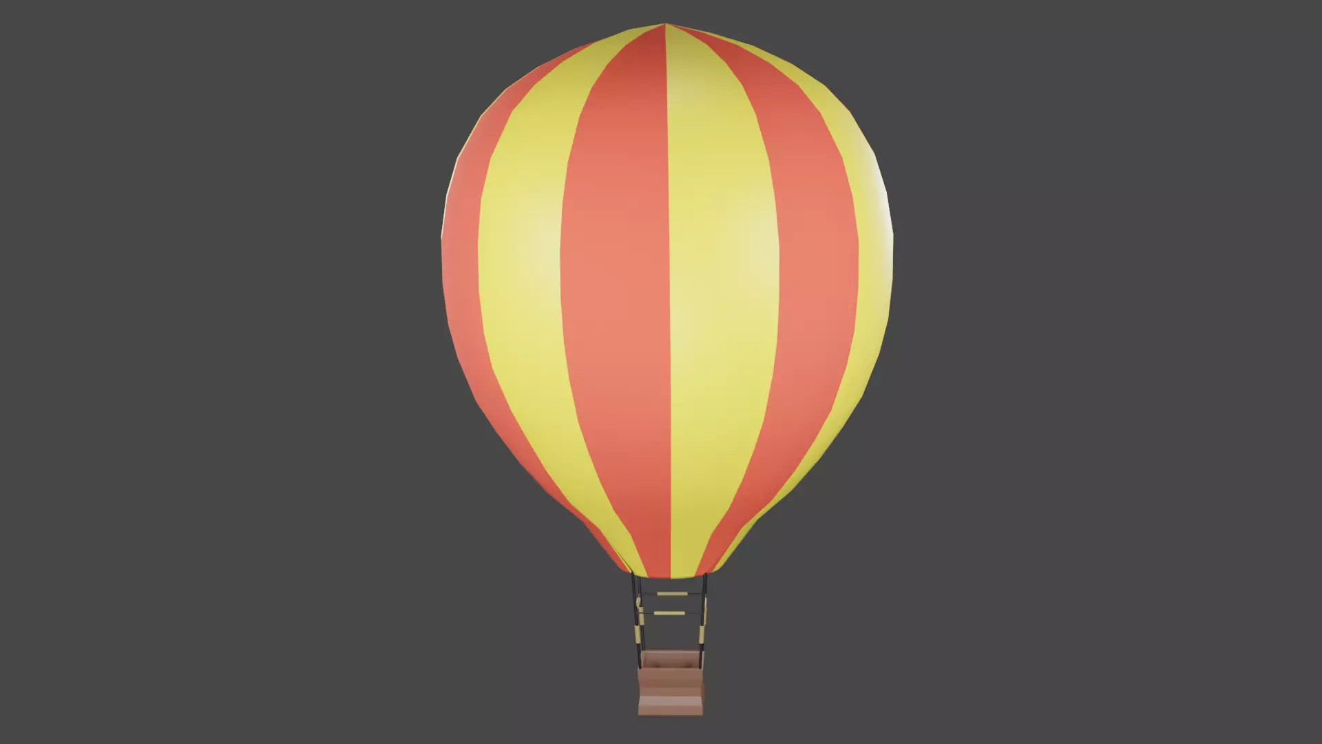 Fall Guys Hot Air Balloon Free 3D model