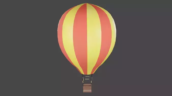 Fall Guys Hot Air Balloon Free 3D model