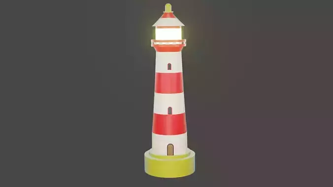 Fall Guys Lighthouse Free 3D model