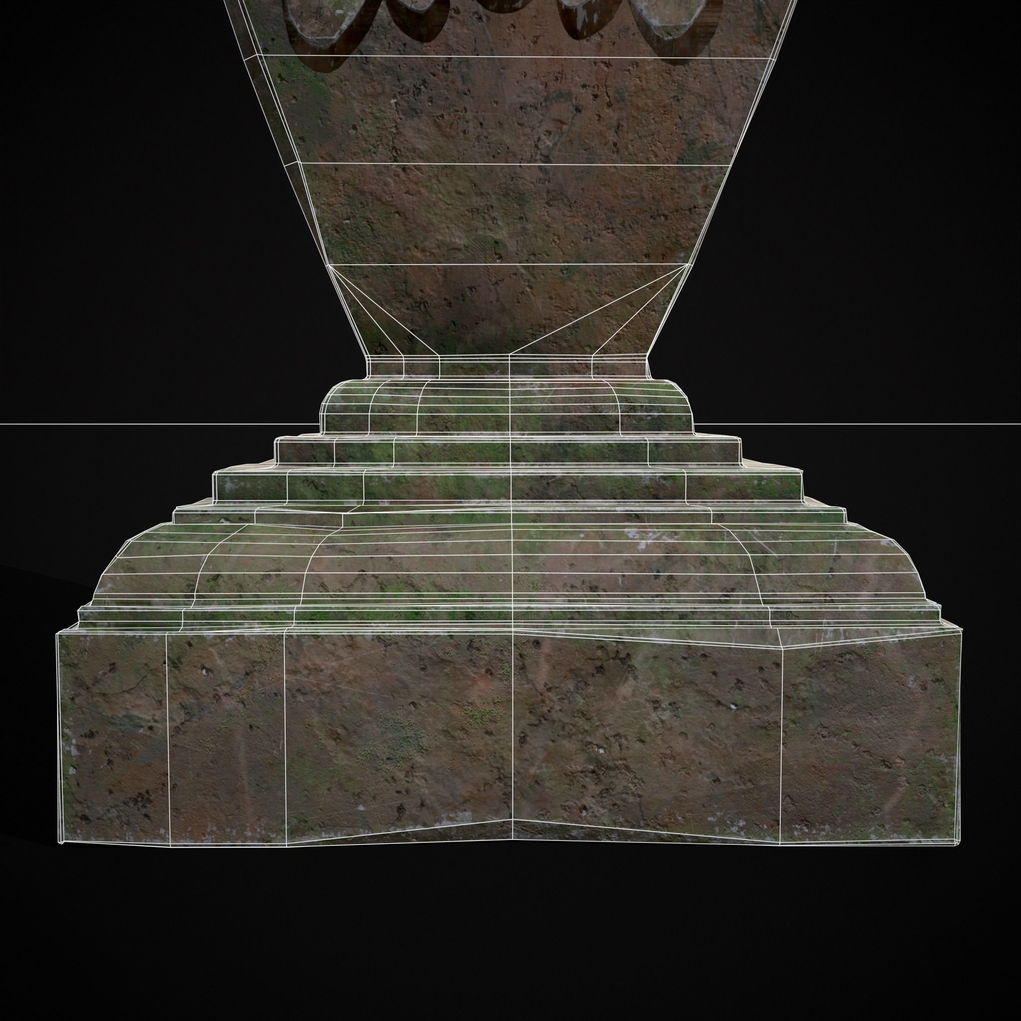 Garden Candle Decoration Low-poly 3D model_14