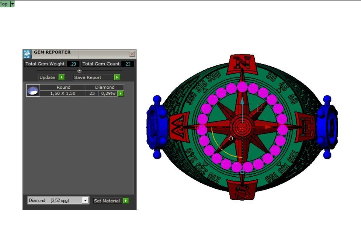 ANILLO BRUJULA- COMPASS RING 3D print model_7
