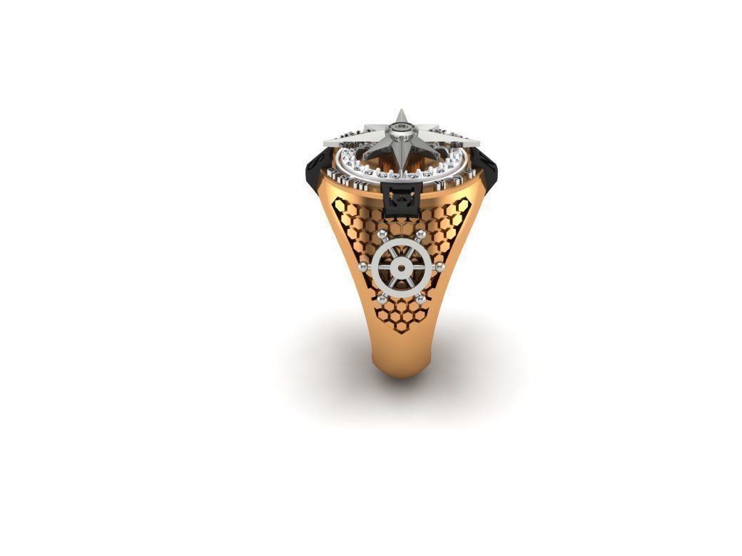 ANILLO BRUJULA- COMPASS RING 3D print model_4