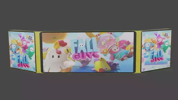 Fall Guys Screens Free 3D model