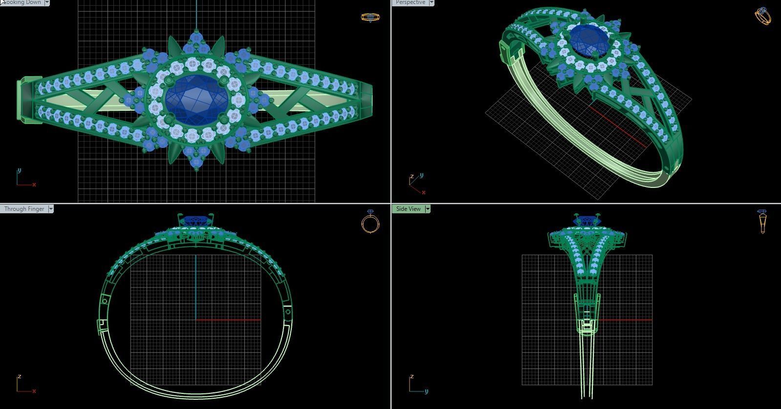 3D digital Bengal bracelet stl model 3D print model