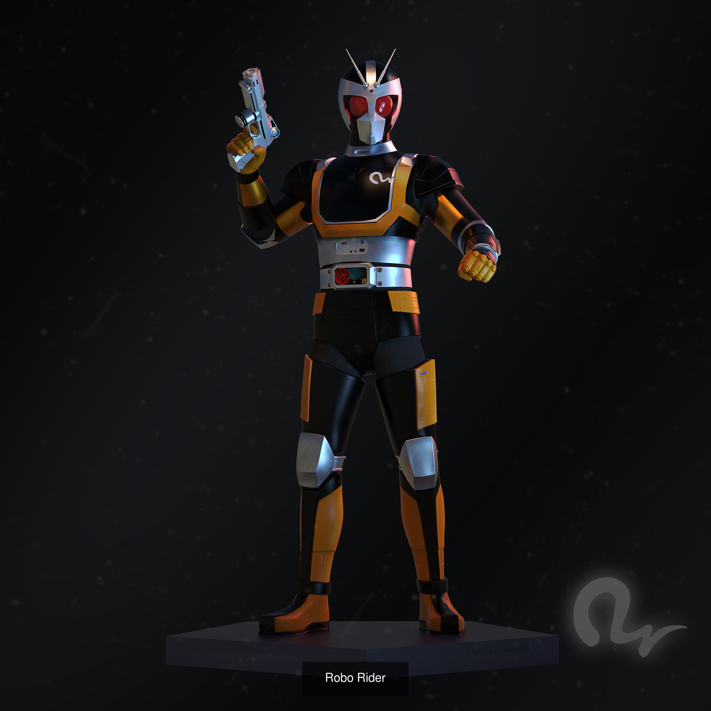 Kamen Rider RX BioRider RoboRider  - 3D Printable 3D Model Collection_3