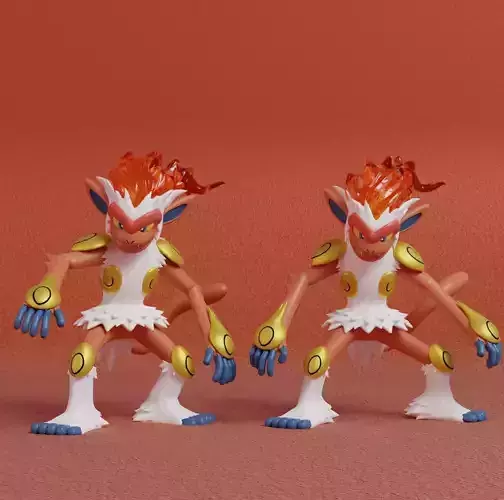 Pokemon - Infernape with 2 poses