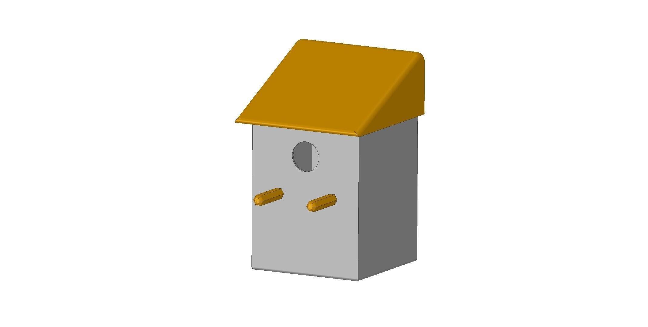 Eco Friendly Bird Box For Gardens Balconies Walls By CC3D 3D print model_3