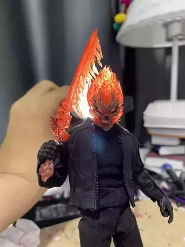Ghost rider head sculpt 3D print model