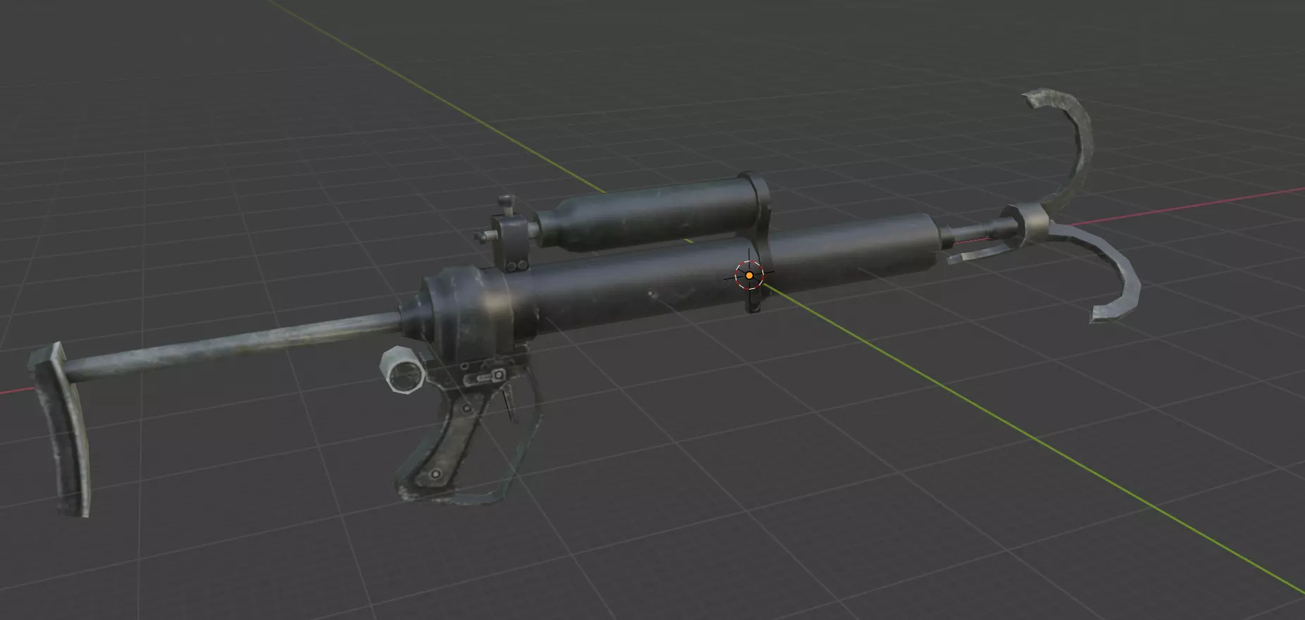 weapon al54 Low-poly 3D model_0