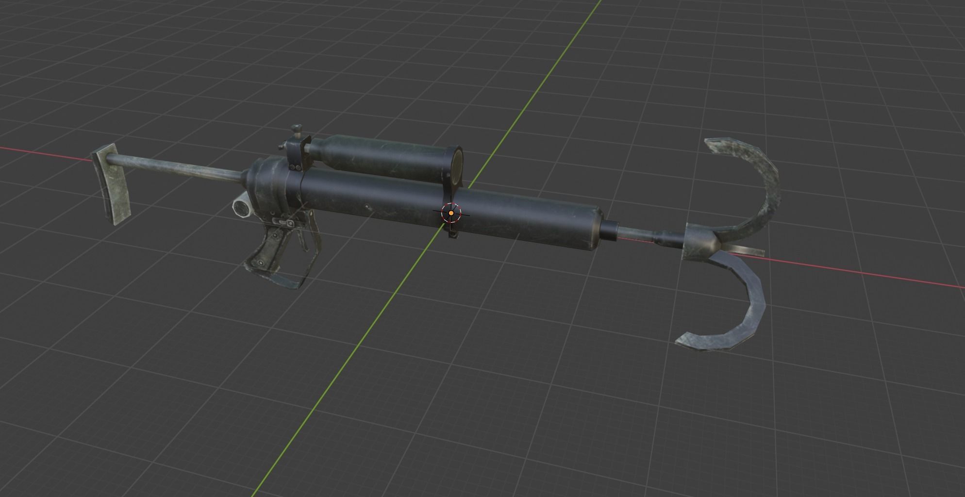 weapon al54 Low-poly 3D model_1