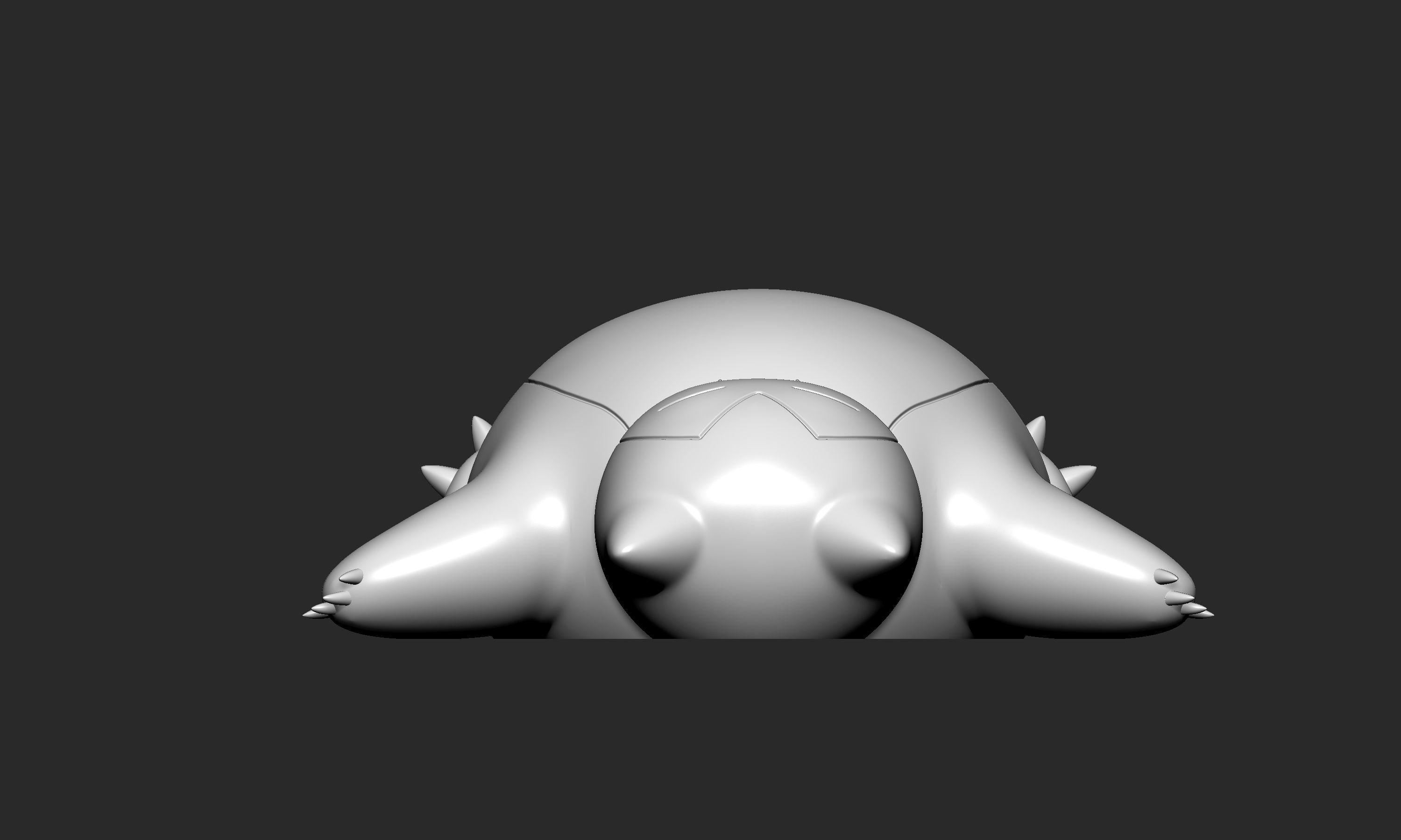 Pokemon - Sleeping Snorlax  3D print model_4