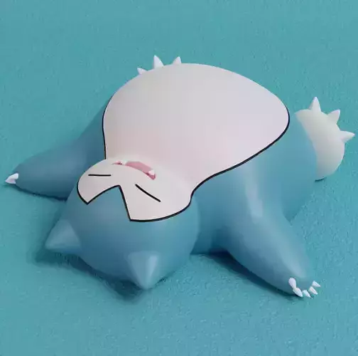 Pokemon - Sleeping Snorlax  3D print model