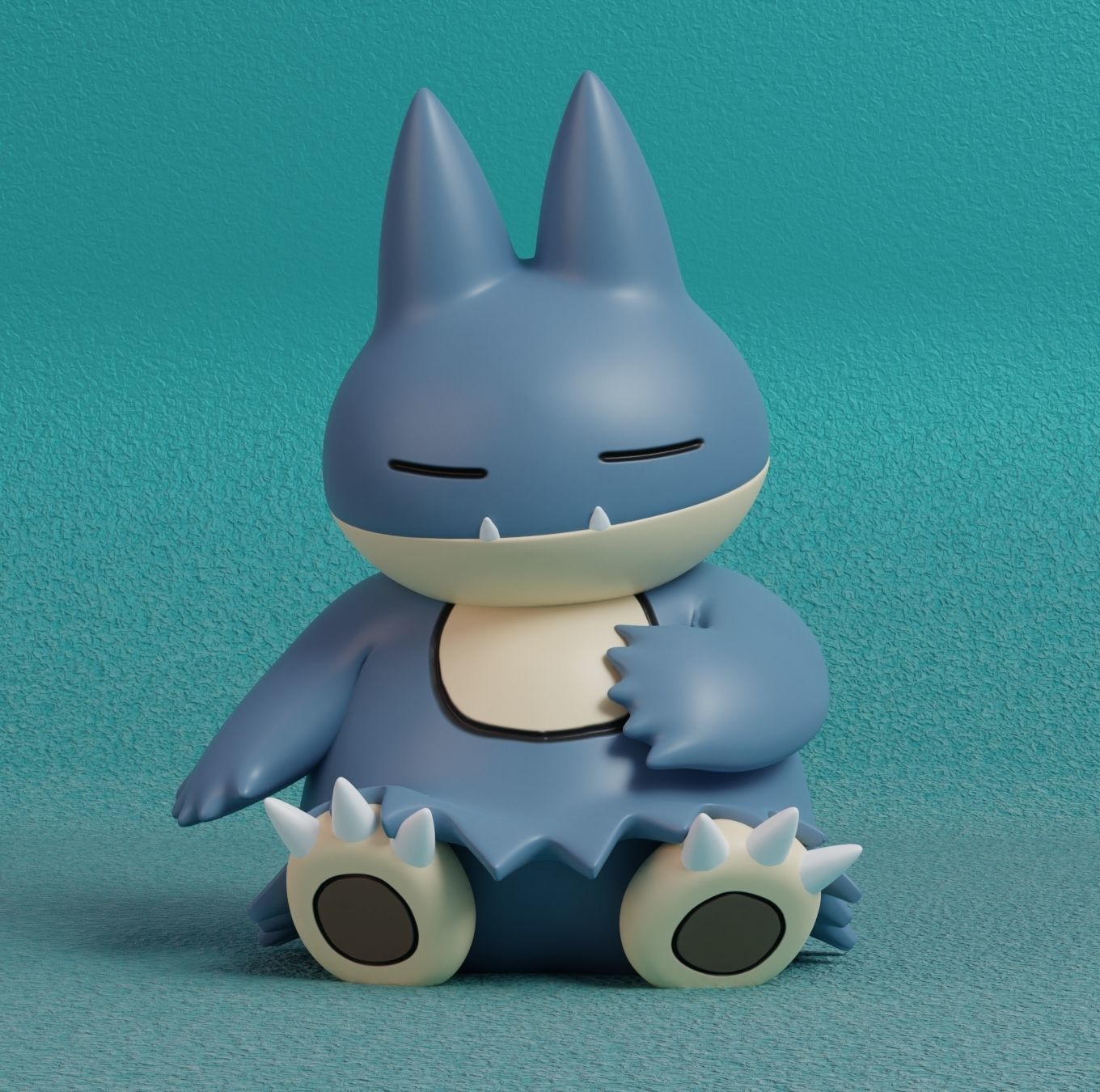 Pokemon - Sleeping Munchlax and Snorlax 3D print model_1