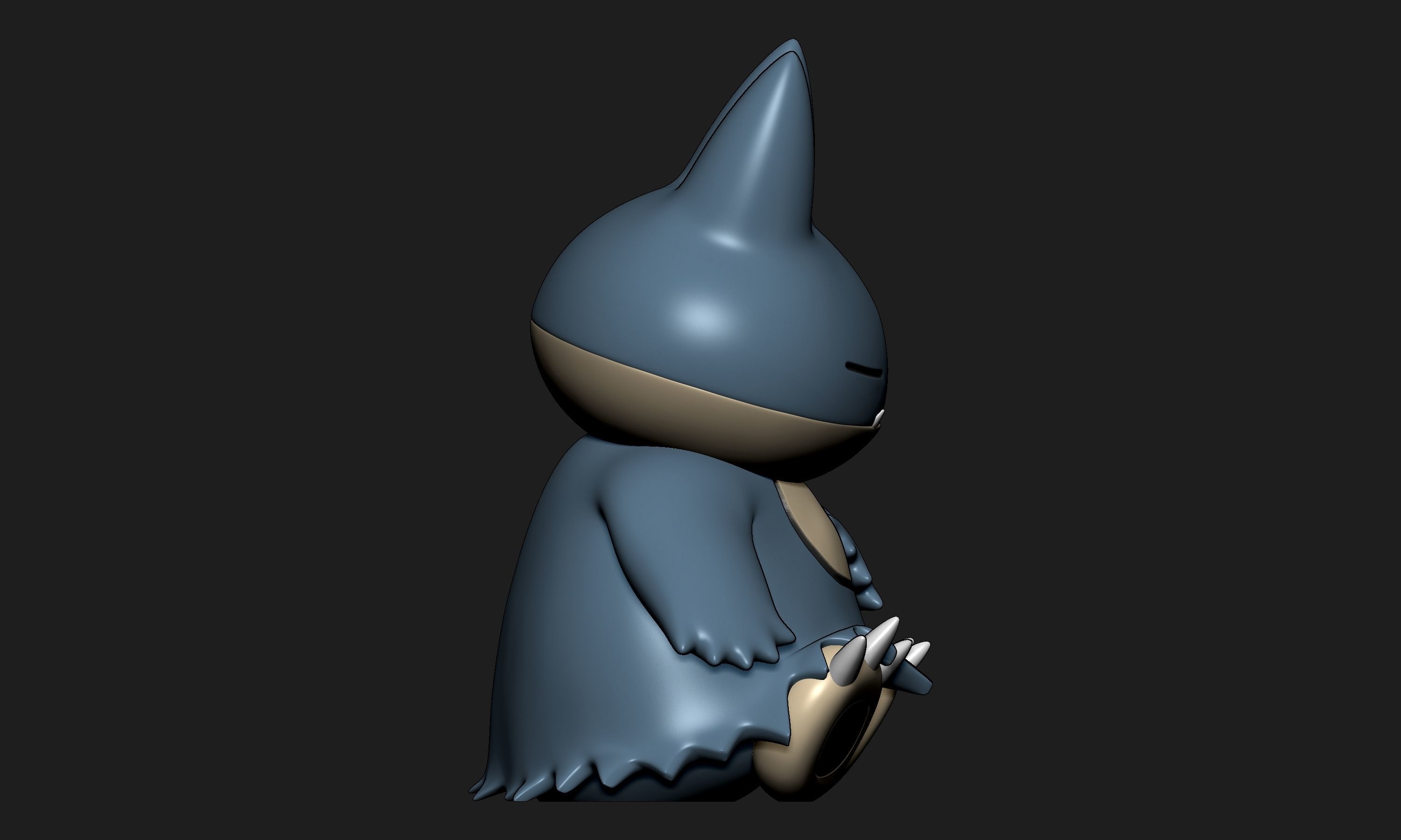 Pokemon - Sleeping Munchlax and Snorlax 3D print model_3