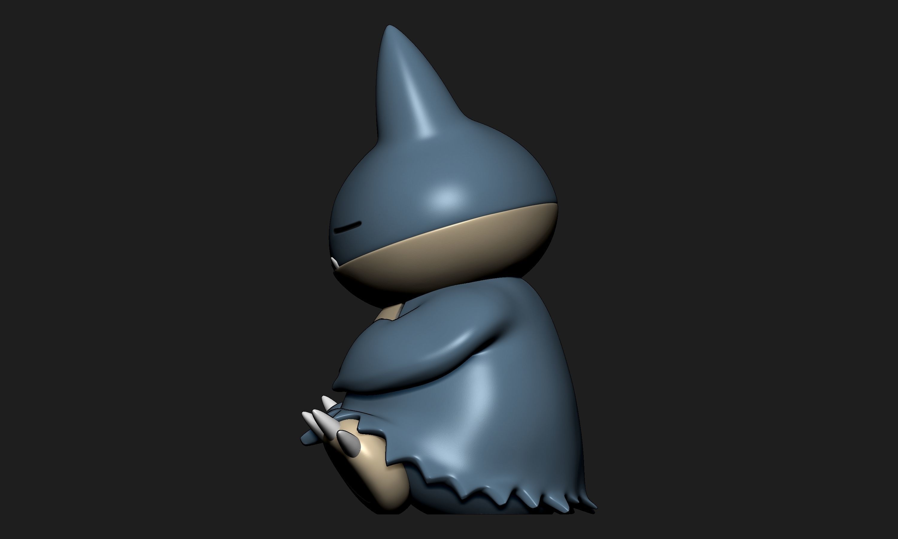Pokemon - Sleeping Munchlax and Snorlax 3D print model_5