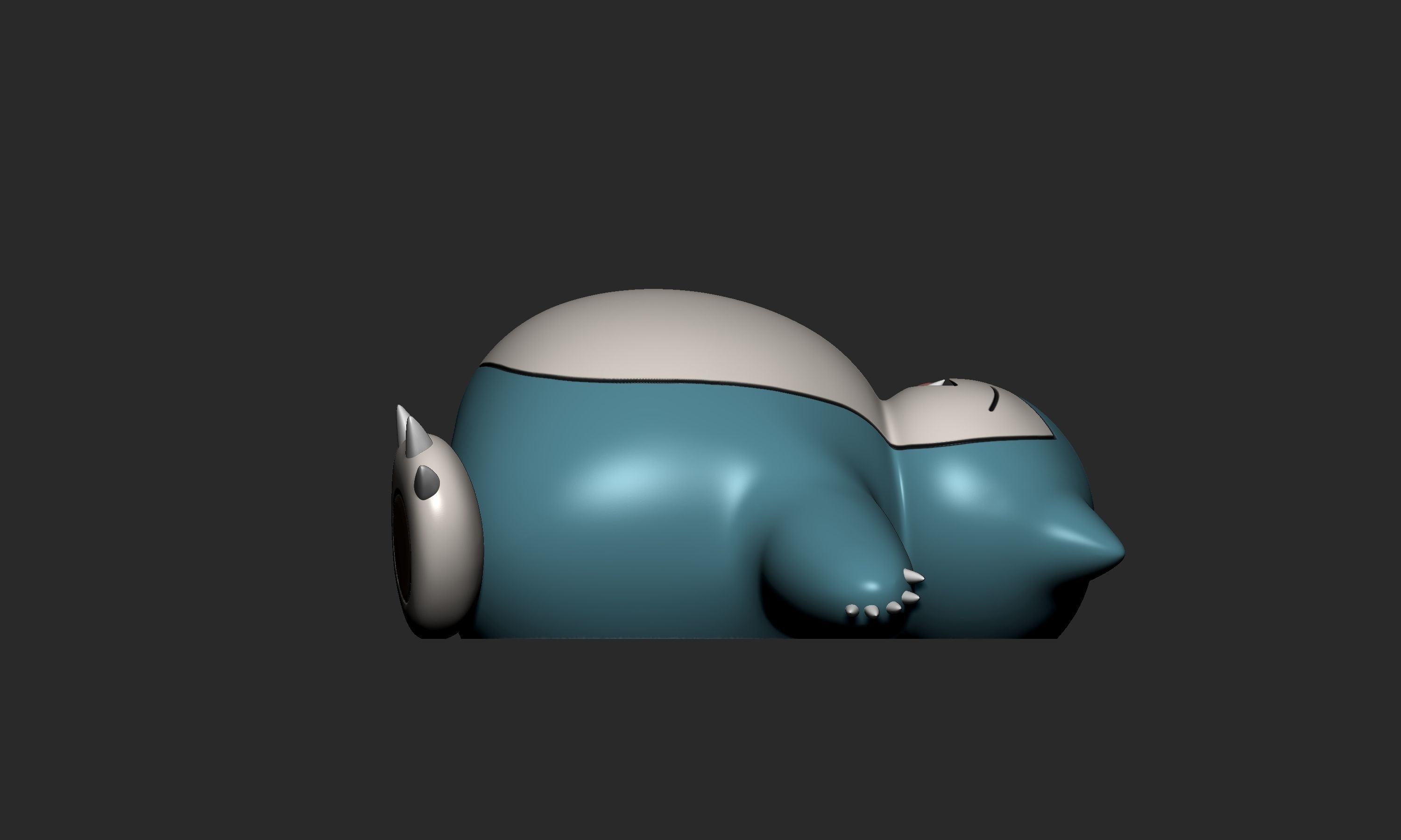 Pokemon - Sleeping Munchlax and Snorlax 3D print model_9