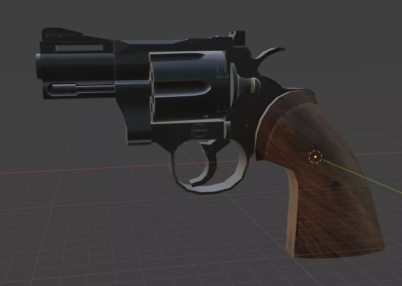 coltpython Low-poly 3D model_0