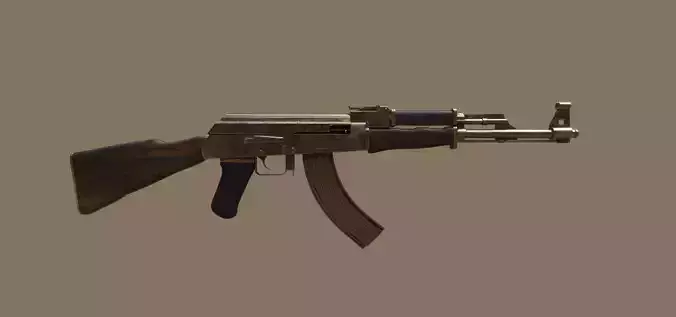 Low Poly Ak47 Model - 12k tris