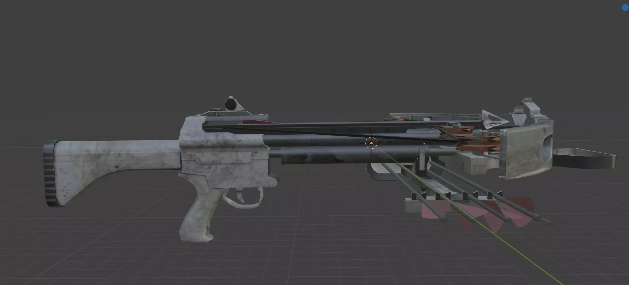 weapon crossbow Low-poly 3D model_0