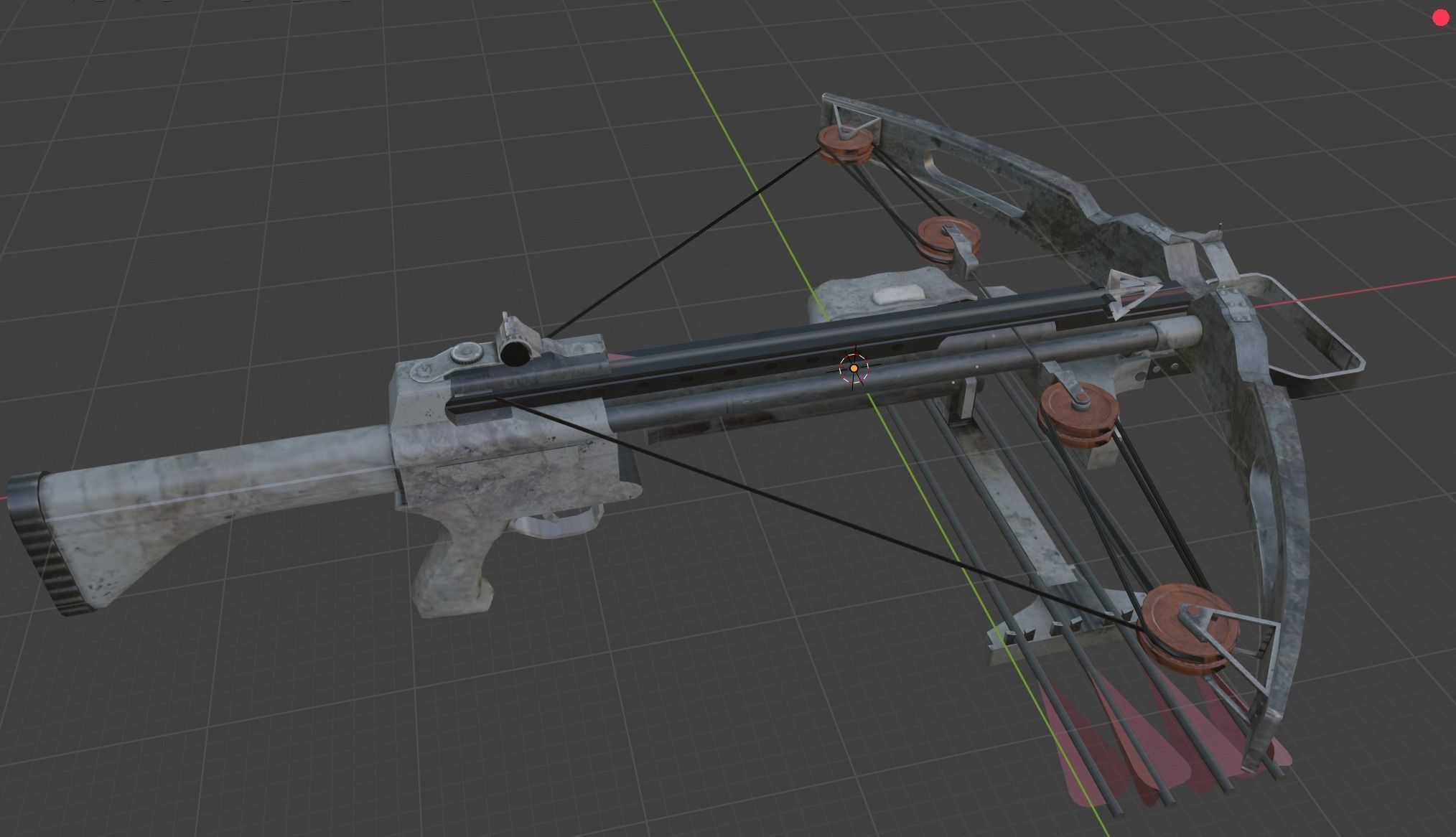 weapon crossbow Low-poly 3D model_1