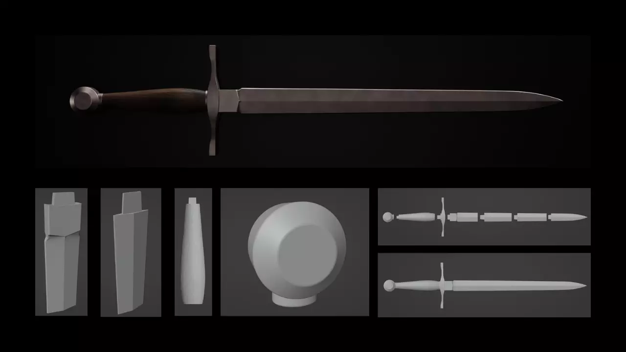 Elden Ring The Short Sword 3D Print 3D print model_0