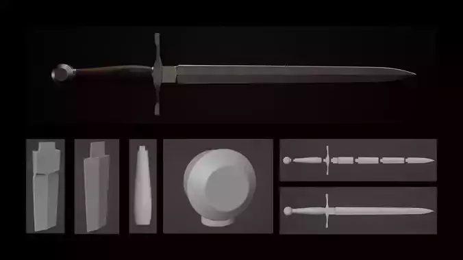 Elden Ring The Short Sword 3D Print 3D print model