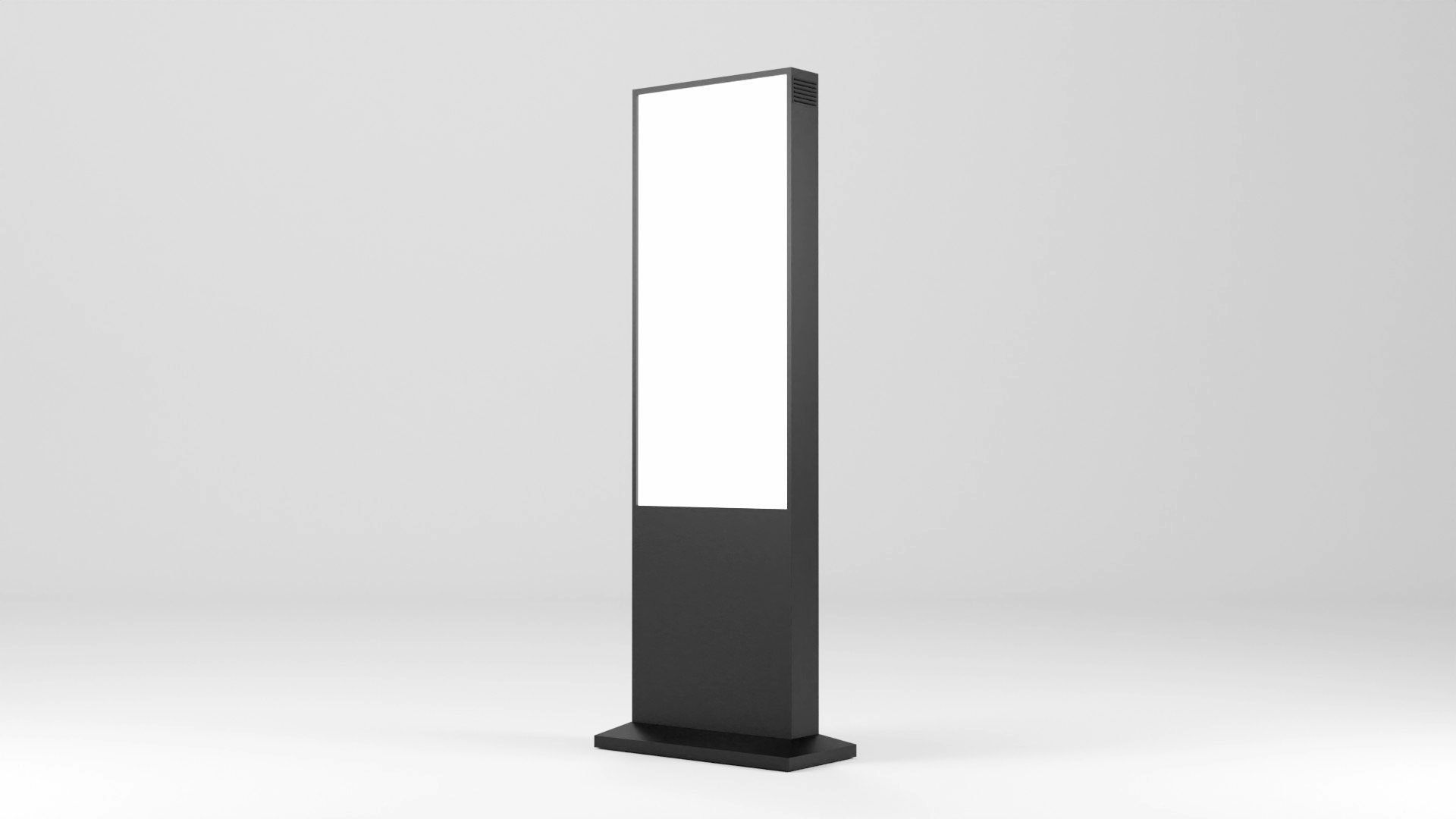 Digital Billboard 3D Model Low-poly 3D model_3