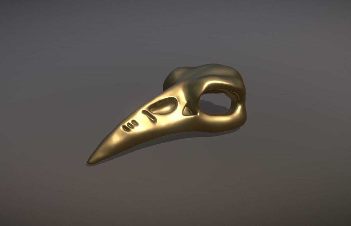 Crow skull pendant - Crow skull pendant - Pendant de Craneo 3D print model_2