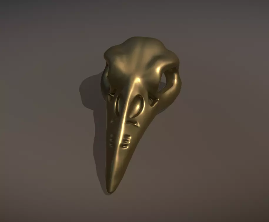 Crow skull pendant - Crow skull pendant - Pendant de Craneo 3D print model_0